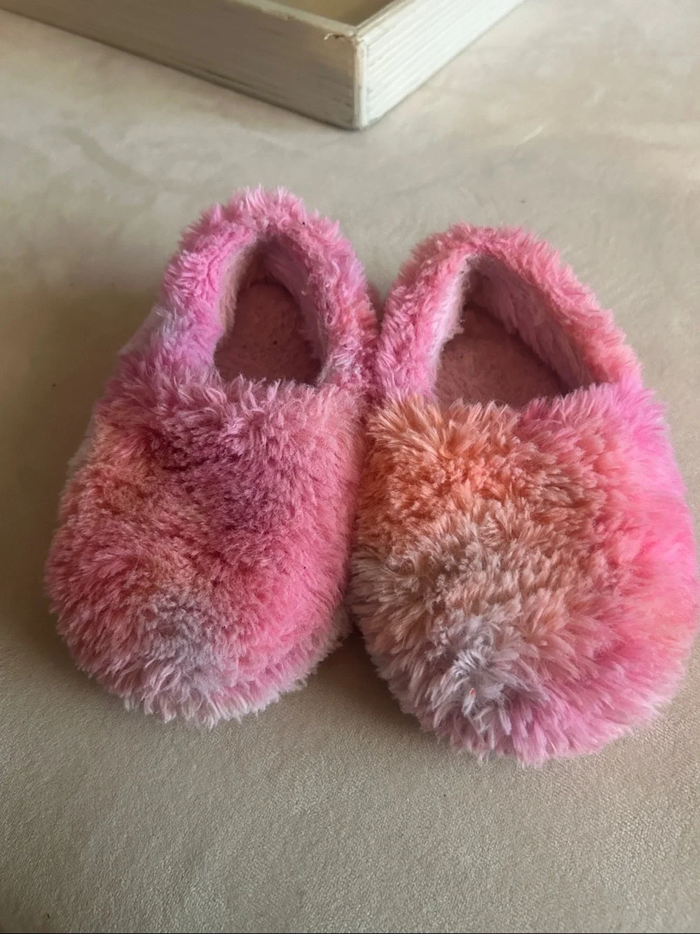 wonder nation Pink & Orange Plush Slip-On Kids Slippers